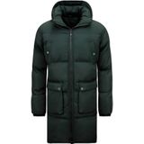 Local Fanatic - 3361 - Lange Puffer Winterjas - Zwart - Polyester
