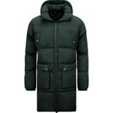 Local Fanatic - 3361 - Lange Puffer Winterjas - Zwart - Polyester