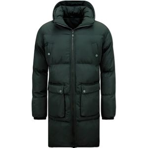 Local Fanatic - 3361 - Lange Puffer Winterjas - Zwart - Polyester