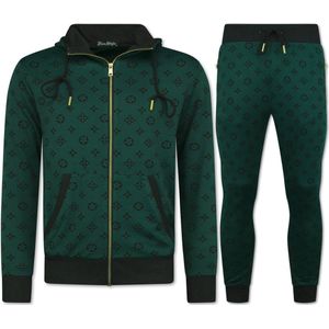 Top Star - Joggingpak - Groen - Katoen/Polyester - Slim Fit