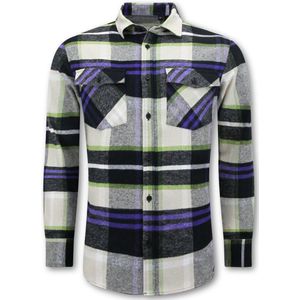 Local Fanatic - Houthakkers Overhemd - Beige - Flanellen Blouse Heren