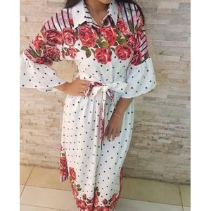 Msn-Collection Lange Jurk - Jersey - Luxe - Elastische Taille