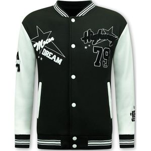 Varsity Vest Heren - Baseball Jas - 903 - Zwart