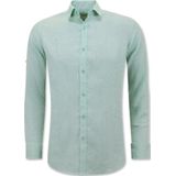 Linnen Overhemd - Licht Blauw - Regular Fit - Casual