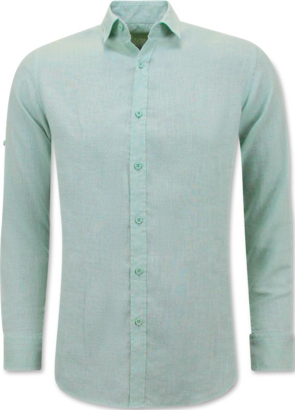 Linnen Overhemd - Licht Blauw - Regular Fit - Casual