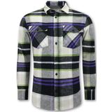 Local Fanatic - Flanellen Blouse Heren - Beige - Houthakkers Overhemd