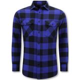 Local Fanatic - Flanel Overhemd - Blauw - 100% Katoen - Regular Fit