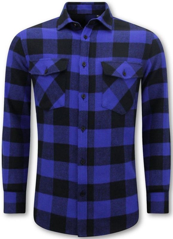 Local Fanatic - Flanel Overhemd - Blauw - 100% Katoen - Regular Fit