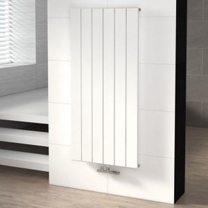 Jupiter Designradiator | 56,5x120 cm Hoogglans wit 1052 Watt Aluminium Centrale verwarming