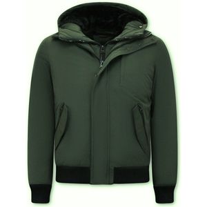 Gewatteerde Jas Heren Kort - 7015 - Groen