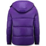 Local Fanatic - 8055 - Puffer Jas - Paars - Gewatteerde Jassen Heren