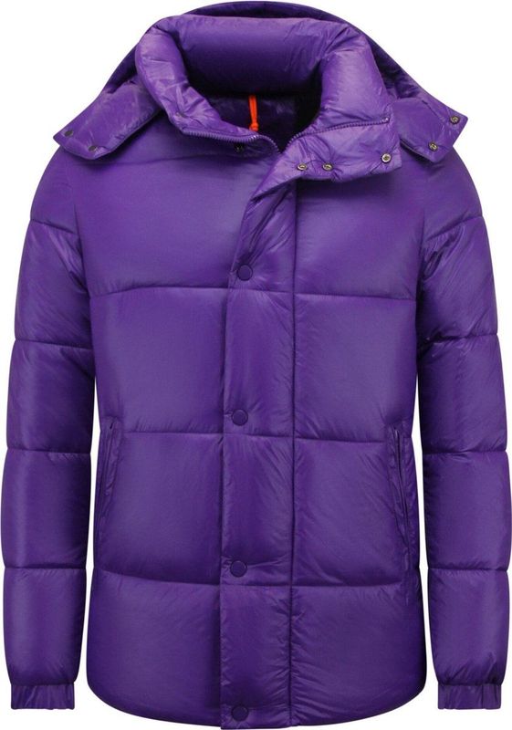 Local Fanatic - 8055 - Puffer Jas - Paars - Gewatteerde Jassen Heren