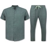 Linnen Twinset - Beige - 100% Polyester - Oversized Pasvorm