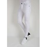 Nette Witte Heren Slim fit Spijkerbroek met Stretch -DP106