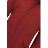 Enos - Parka - Rood - Katoen en Polyester - Slim Fit Model