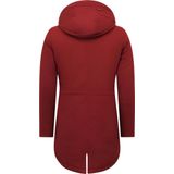 Enos - Parka - Rood - Katoen en Polyester - Slim Fit Model