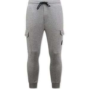 Trainingsbroek Heren Slim Fit - Sweatpants met Zakken - Grijs