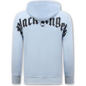 Top-Star - Black Angels - Hoodie - Blauw - 80% Katoen en 20% Polyester - Oversized