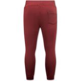 Huisbroek Heren - Traningsbroek Heren - Joggingbroek Heren Volwassenen - Sweatpants - 6866 - Bordeaux