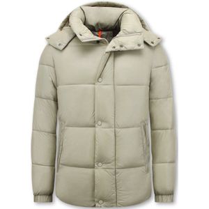 Enos - Jas Puffer - Jassen Heren - Beige - 100% Polyester