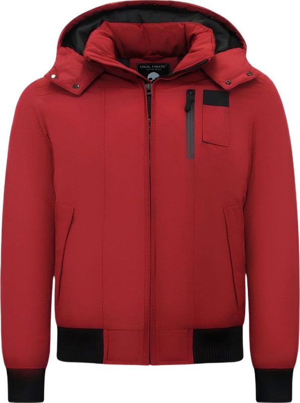 Gewatteerde Winterjas - Rood - 65% Katoen 35% Polyester