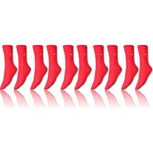 More Fashion - Dames Sokken - Maat 35 36 37 38 - 5-Pack - Roze - 81% Katoen - MADE IN EU