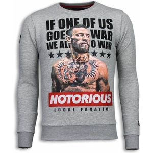 Local Fanatic - Conor Notorious - Trui - Zwart - Katoen/Polyester - Rhinestones