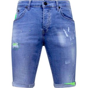 Local Fanatic - Korte Broek - Blauw - Denimweefsel