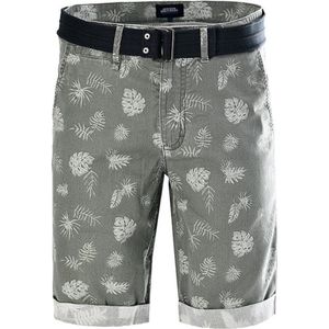 B B Company - Bermuda Broek - Groene Print - 100% Katoen