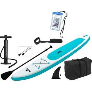 Wakiki Sup board 320cm met GRATIS Waterproof telefoonhoesje- 6-delige set - Blauw