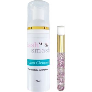 Lash Foam Cleanser 70ml, EXTRA GROOT wimperfoam, wimper zeep, reiniger, reinigingsfoam, wimperschuim, parabeen vrij, mild en onmisbaar in gebruik!