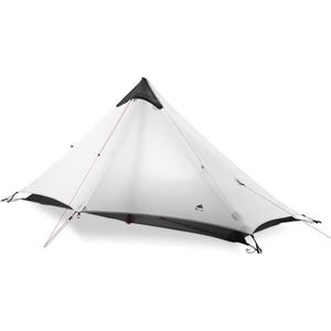 3F UL GEAR® Lanshan 1-persoons Tent - Ultra Lichtgewicht - 4 seizoenen trekking tent - Waterdicht - Kampeertent - Kamperen - Dubbeldaks trekkerstent - Hiking & Wandelen