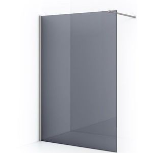 Diamond Inloopdouche | 140 cm Rvs Rookglas Vaste wand