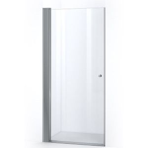 Zircon Comfort Douchedeur | 105 cm Chroom Helder glas Draaideur