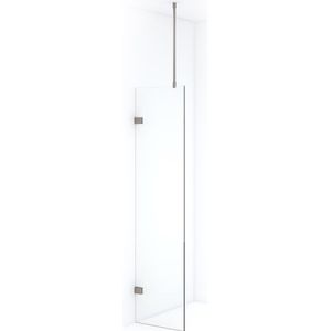Diamond Inloopdouche | 50 cm Rvs Helder glas Vaste wand