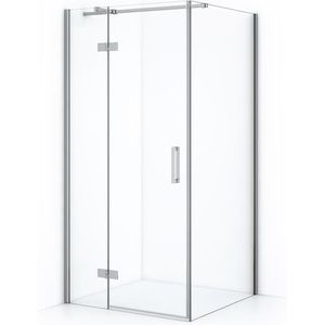 Diamond Douchecabine | 100x100 cm Chroom Helder glas Draaideur Vierkant