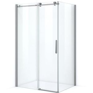 Crystal Allure Douchecabine | 120x90 cm Chroom Helder glas Schuifdeur Rechthoek