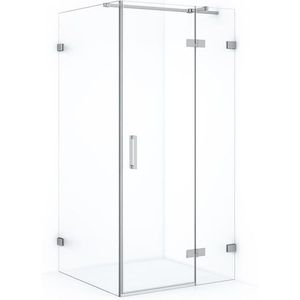 Diamond Douchecabine | 100x100 cm Chroom Helder glas Draaideur Vierkant