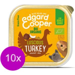 10x Edgard & Cooper Kuipje BIO Kalkoen - Hondenvoer - 100g