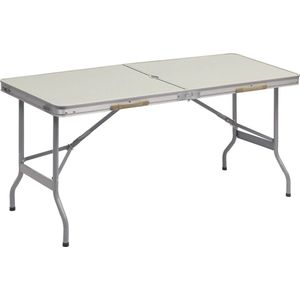 Polaza® Campingtafel Opvouwbaar - Inklapbaar - Picknicktafel - Opvouwbare Kampeertafel - Klaptafel - Vouwtafel - 150 x 69.5 x 60cm - Aluminium & MDF