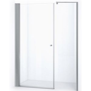 Zircon Comfort Douchedeur | 160 cm Chroom Helder glas Draaideur