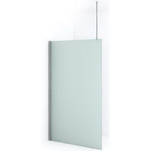 Diamond Inloopdouche | 120 cm Chroom Matglas Vaste wand