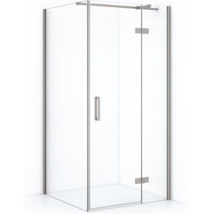 Diamond Douchecabine | 100x80 cm Rvs Helder glas Draaideur Rechthoek