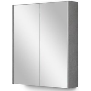 Spiegelkast Met Verlichting Modulo 60x70cm Lichtgrijs Beton