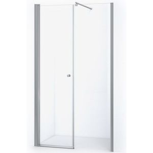 Zircon Comfort Douchedeur | 115 cm Chroom Helder glas Draaideur
