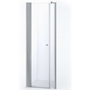 Zircon Comfort Douchedeur | 80 cm Chroom Helder glas Draaideur