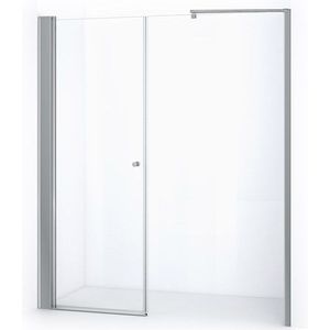 Zircon Comfort Douchedeur | 190 cm Chroom Helder glas Draaideur
