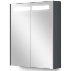 Spiegelkast Met Verlichting Modulo 60x70cm Donkergrijs