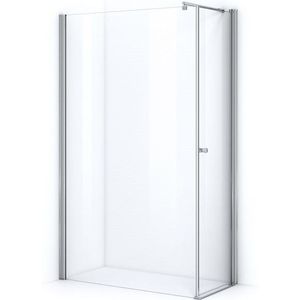 Zircon Comfort Douchecabine | 120x70 cm Chroom Helder glas Draaideur Rechthoek