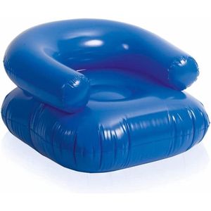 Opblaasbare Zwembadstoel - Hoogwaardige Kwaliteit - Comfortabel Drijvend Zitmeubel - Afmetingen 70x45x70cm - Diepblauw - Gemakkelijk Opblaasbaar - Draagbaar - Ideaal voor Ontspanning in het Zwembad - Opvouwbaar - Praktisch Meubelstuk voor Kamp